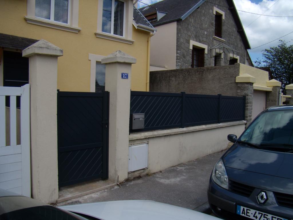 Portillon & cl�ture Aluminium Gris Anthracite